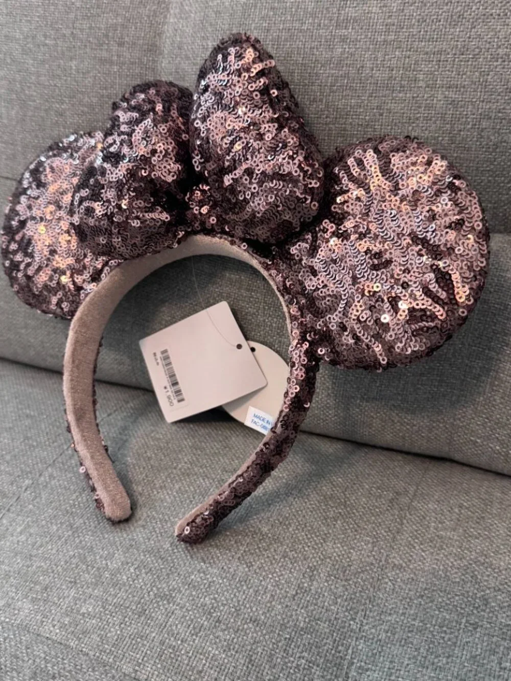 NWT Tokyo, Japan Disney Resort's Exclusive Chrome Sequin Minnie Ears